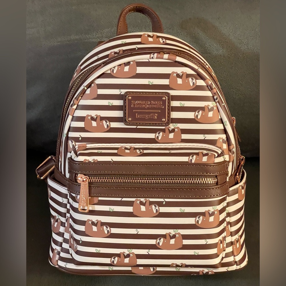 Seaworld Sloth Loungefly Backpack New